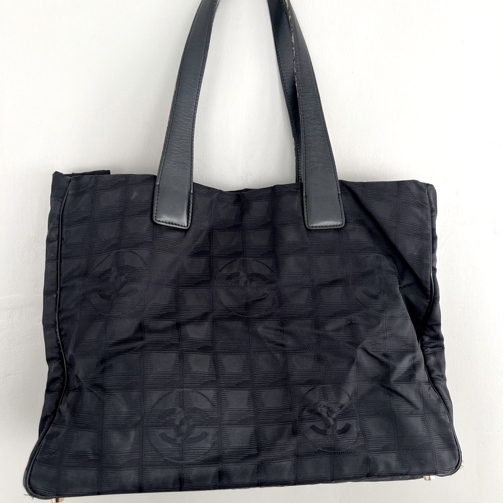 Authentic Vintage Chanel Nylon Tote Bag